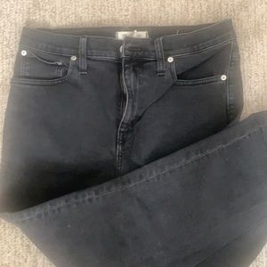 COPY - Madewell the High-rise slim boyfriend crop- black